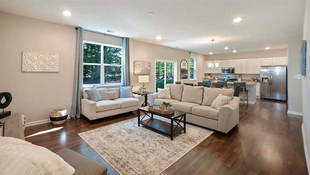 Furnished interior view inside a new home in Jackson Landing, Jefferson (Image 11).