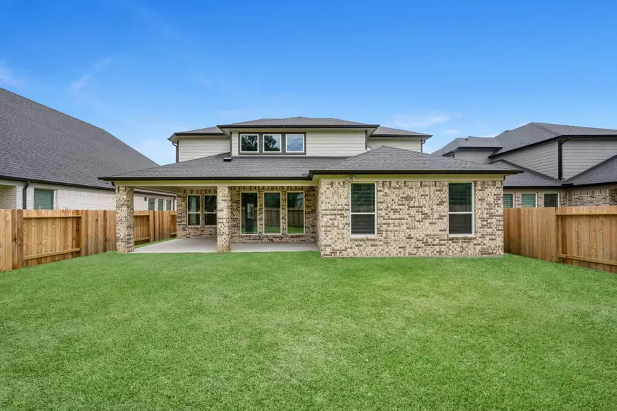 Exterior details and patio area of a home in Morton Creek Ranch, Katy (Image 4). Exterior details and patio area of a home in Morton Creek Ranch, Katy (Image 4).