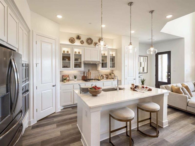 Furnished interior view inside a new home in , Aledo (Image 4).