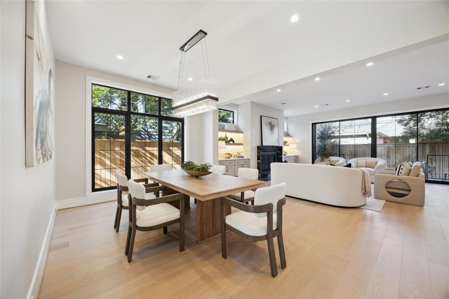 Furnished interior view inside a new home in , West University Place (Image 22).