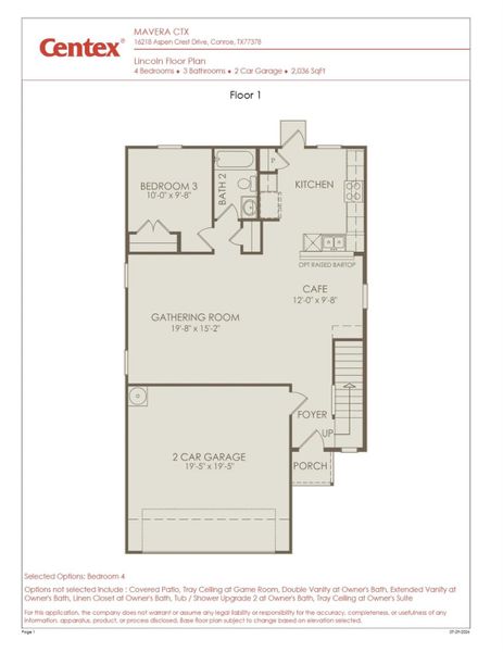 2D floor plan layout of this home in Mavera, Conroe, TX (Image 2). 2D floor plan layout of this home in Mavera, Conroe, TX (Image 2).