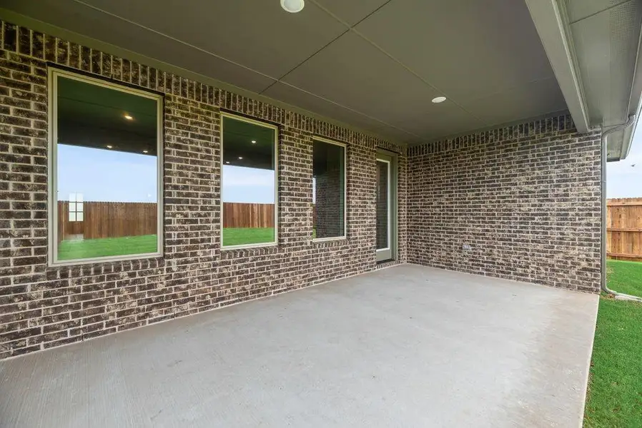 Exterior details and patio area of a home in Sutton Fields, Celina (Image 3). Exterior details and patio area of a home in Sutton Fields, Celina (Image 3).