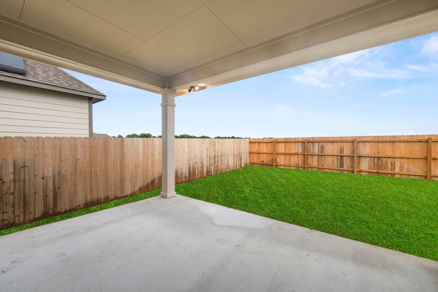Exterior details and patio area of a home in Rancho San Gabriel, Georgetown (Image 2). Exterior details and patio area of a home in Rancho San Gabriel, Georgetown (Image 2).