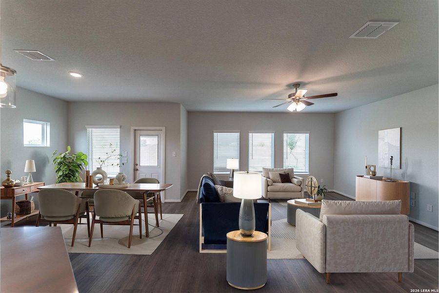 Furnished interior view inside a new home in Morgan Meadows, San Antonio (Image 12).