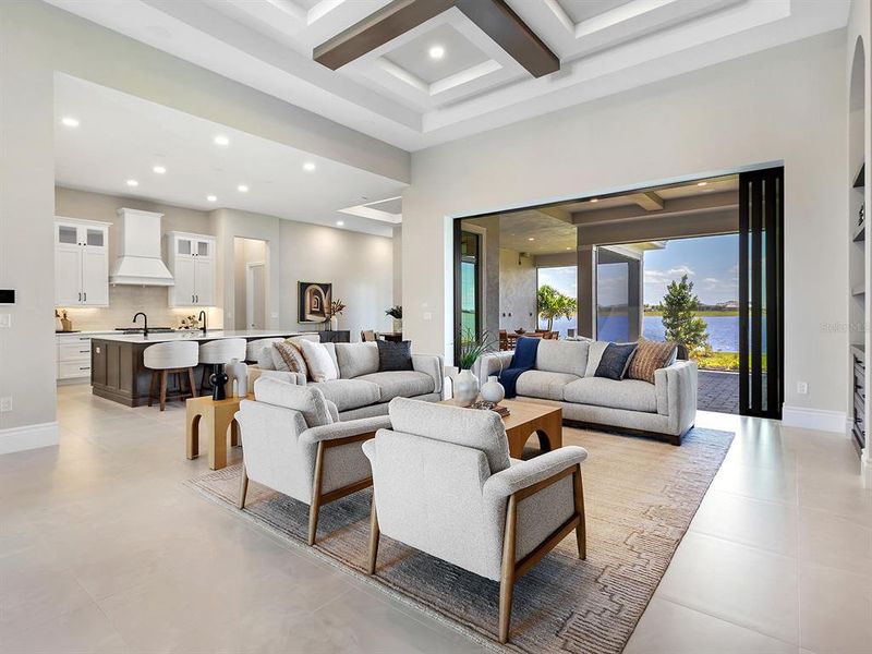 Furnished interior view inside a new home in , Sarasota (Image 16).