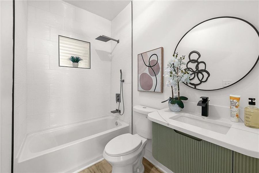 Furnished interior view inside a new home in , Atlanta (Image 8).