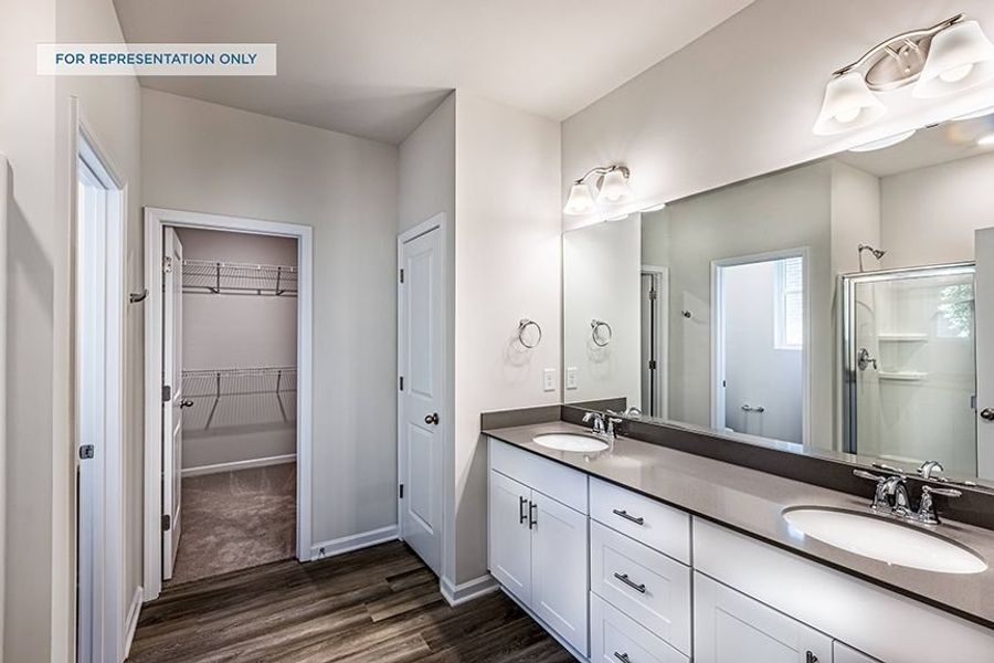 Representative furnished interior of a home built from the Rankin Basement by Brookline Homes in The Terraces at Cramerton Mills, Gastonia (Image 5).