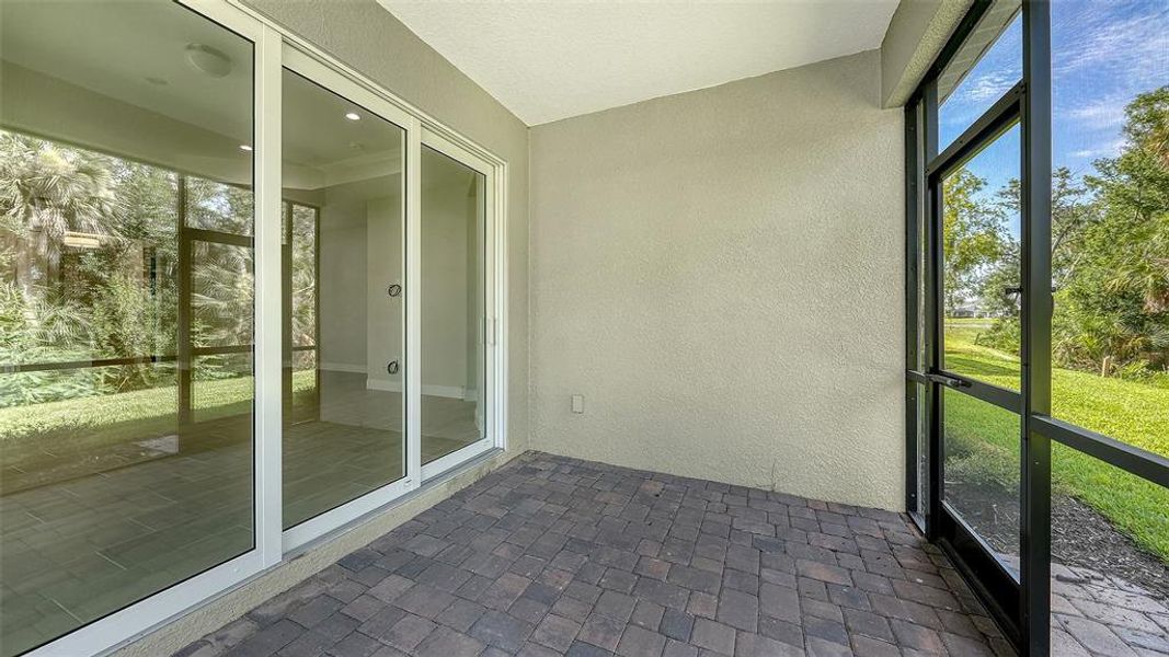 Exterior details and patio area of a home in Wildleaf at North River Ranch, Parrish (Image 20). Exterior details and patio area of a home in Wildleaf at North River Ranch, Parrish (Image 20).