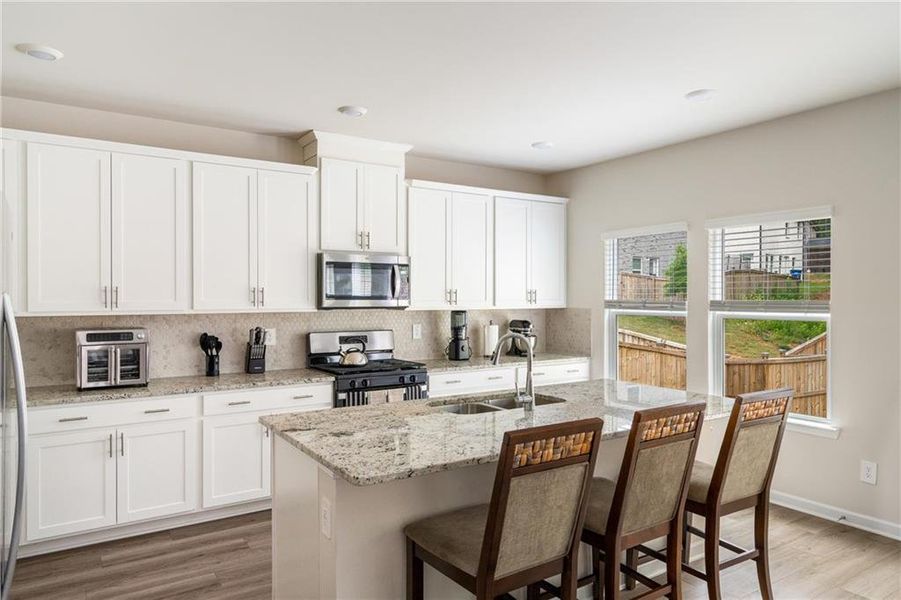 Furnished interior view inside a new home in Creekside at Oxford Park, Fairburn (Image 9). Furnished interior view inside a new home in Creekside at Oxford Park, Fairburn (Image 9).
