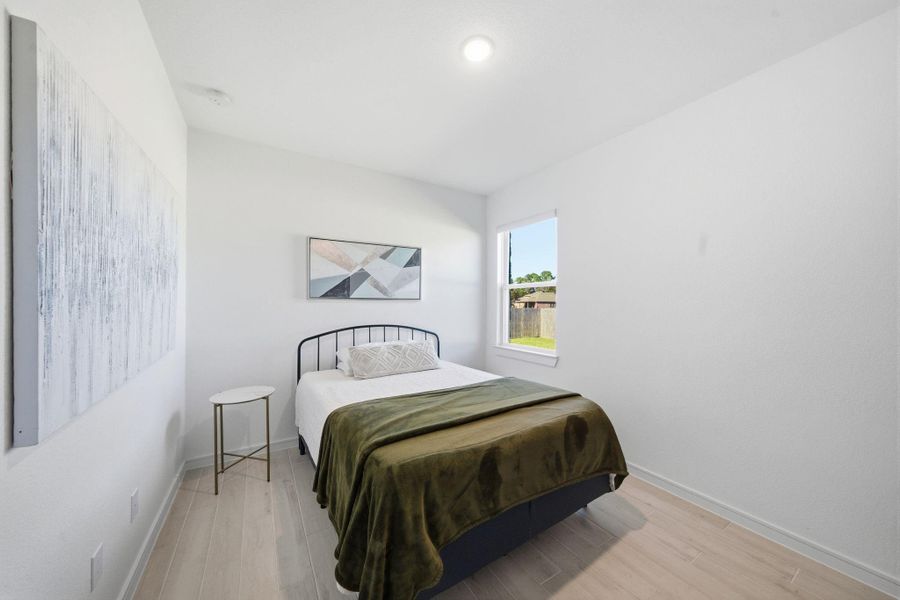 One of the secondary bedrooms.