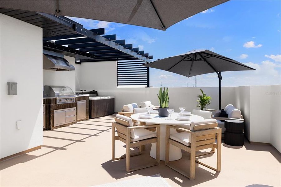 Furnished interior view inside a new home in , St. Petersburg (Image 8).