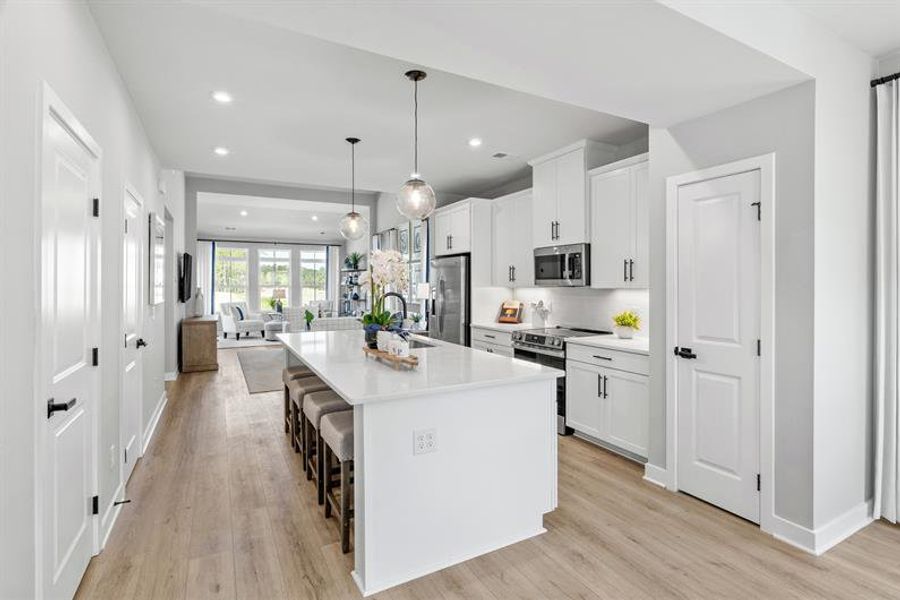 Furnished interior in a model home at Royal Oaks Villas in Hardeeville (Image 9).