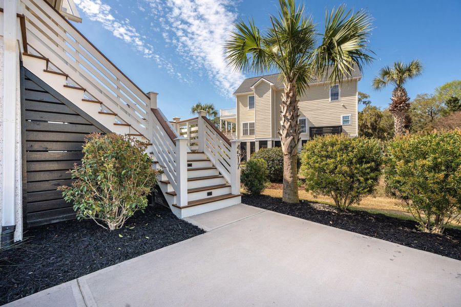 Exterior details and patio area of a home in , Johns Island (Image 31). Exterior details and patio area of a home in , Johns Island (Image 31).