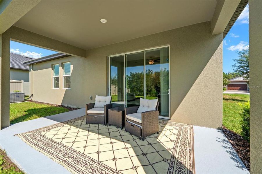 Exterior details and patio area of a home in Angeline Active Adult, Land O' Lakes (Image 4). Exterior details and patio area of a home in Angeline Active Adult, Land O' Lakes (Image 4).