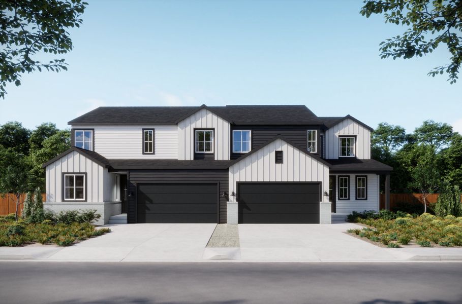 Representative exterior photo of a completed home built from the 4 by Trumark Homes in Trumark Homes at Tanterra, Parker, CO (Image 19).