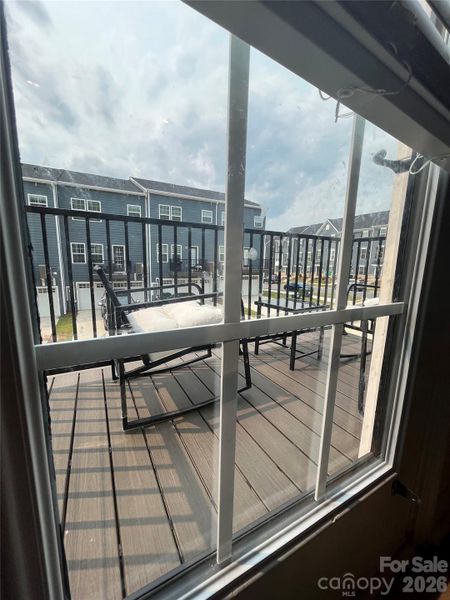 Exterior details and patio area of a home in , Matthews (Image 25).