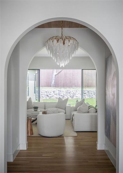 Furnished interior view inside a new home in , Dallas (Image 14).