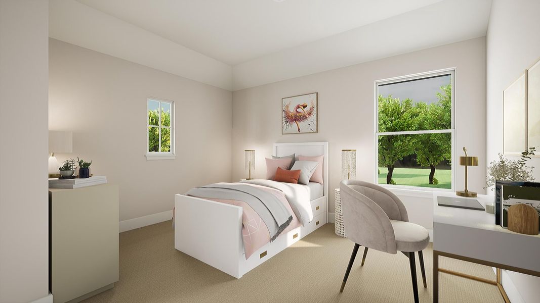 Representative furnished interior of a home built from the Quinn by Tri Pointe Homes in Prairie Collection at The Meadows, Krum (Image 6).