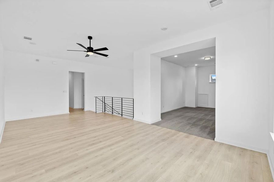 Spacious, unfurnished interior of a new home in Lariat - 80', Liberty Hill (Image 23). Spacious, unfurnished interior of a new home in Lariat - 80', Liberty Hill (Image 23).