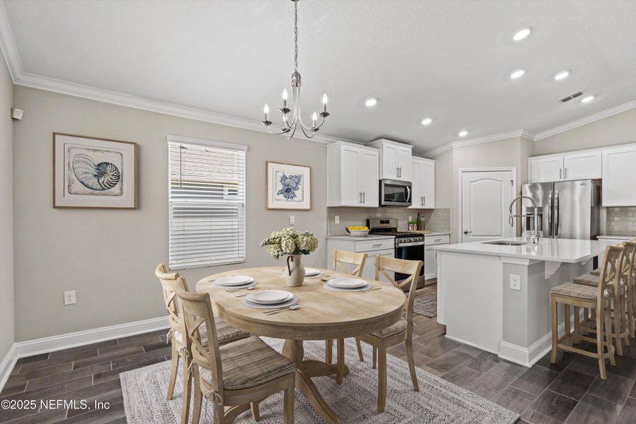 Furnished interior view inside a new home in Parkland Preserve, St. Augustine (Image 9).