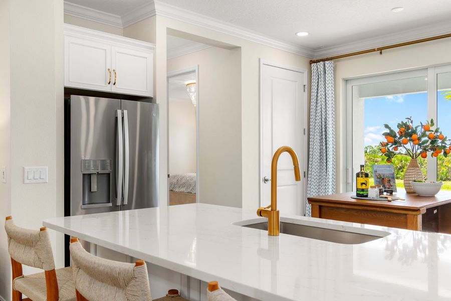 Representative furnished interior of a home built from the Liberty 4 by Neal Communities in Palmera, Venice (Image 14).