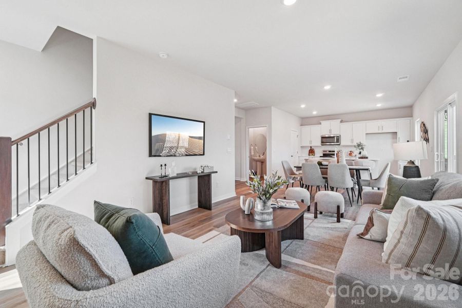 Furnished interior view inside a new home in Lakeshore at Windstone, Mooresville (Image 11).