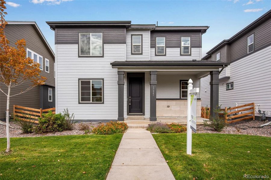 Exterior details and patio area of a home in Crescendo Collection at Reunion, Commerce City (Image 23). Exterior details and patio area of a home in Crescendo Collection at Reunion, Commerce City (Image 23).