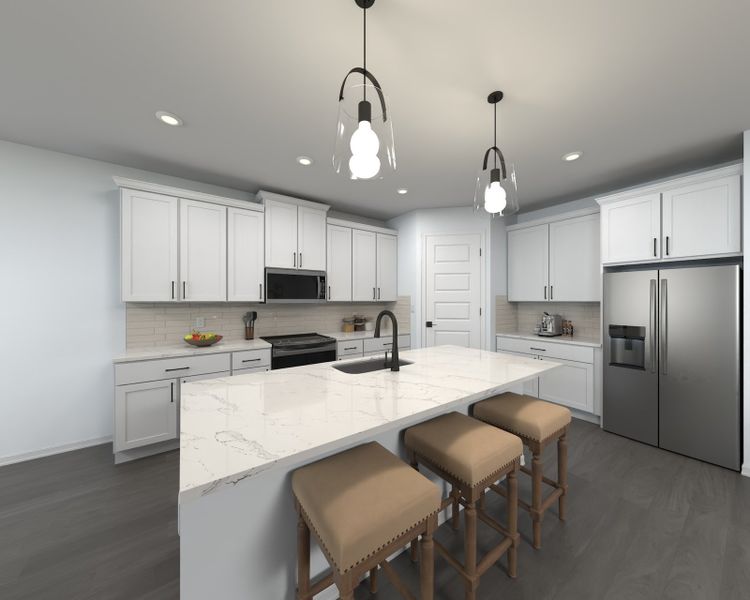 Furnished interior view inside a new home in Two Rivers - Signature Series, Zephyrhills (Image 4).