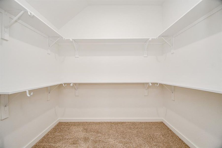 View of the ample closet space of the secondary bedroom.