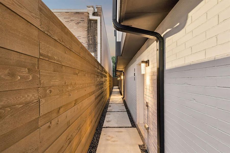 Exterior details and patio area of a home in , Dallas (Image 20).