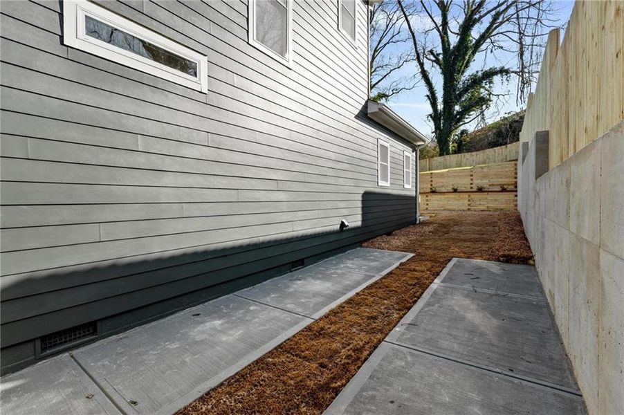 Exterior details and patio area of a home in , Atlanta (Image 34).