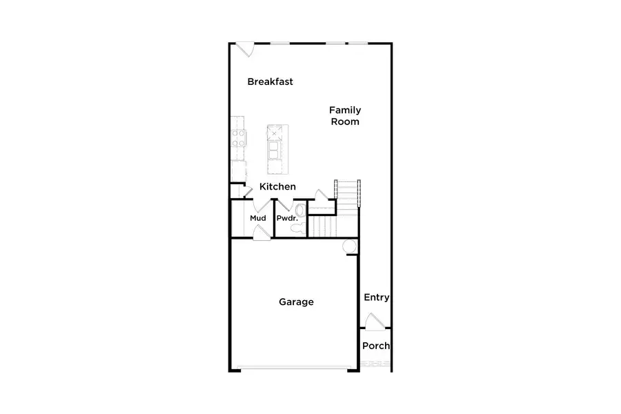 2D floor plan layout for the Austin - Alternate by DRB Homes in Diamante, Stockbridge, GA (Image 3). 2D floor plan layout for the Austin - Alternate by DRB Homes in Diamante, Stockbridge, GA (Image 3).