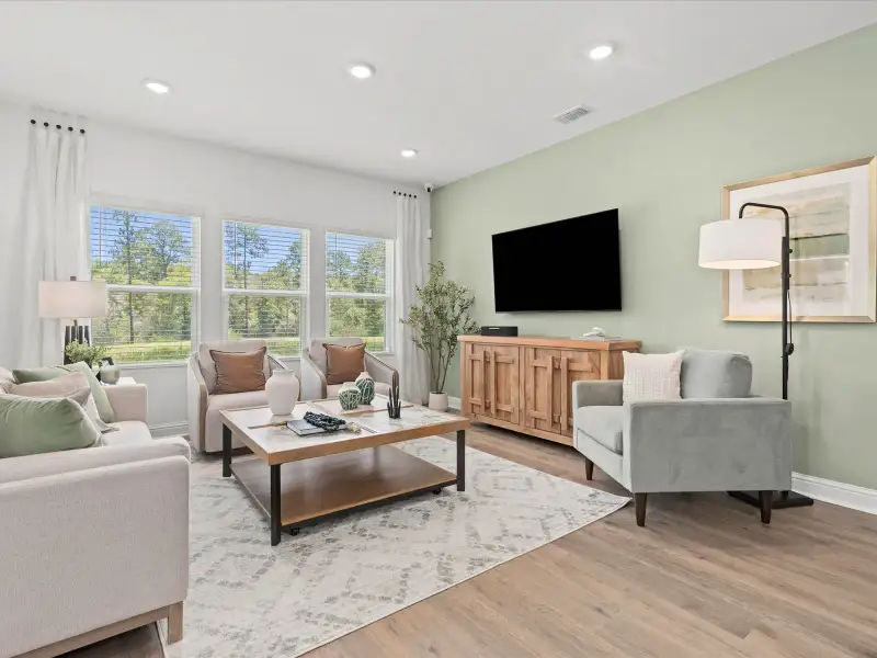 Furnished interior view inside a new home in Waterside - Coastline Series, Longs (Image 9). Furnished interior view inside a new home in Waterside - Coastline Series, Longs (Image 9).