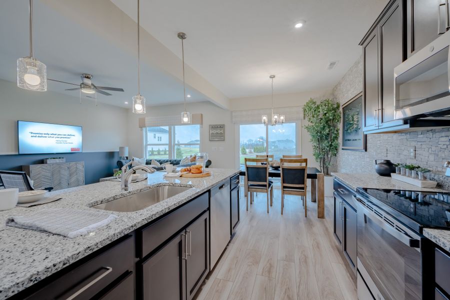 Representative furnished interior of a home built from the Hudson by Fischer Homes in Villas at Gold Creek, Dawsonville (Image 5).