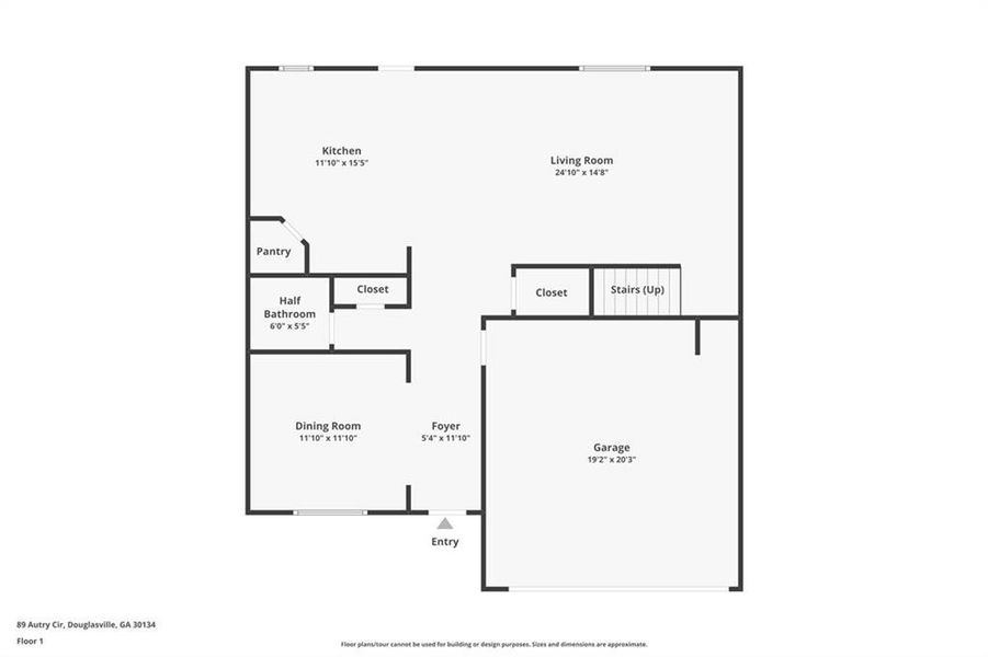2D floor plan layout of this home in , Douglasville, GA (Image 6).