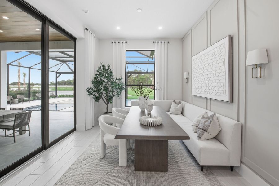 Representative furnished interior of a home built from the Oakley by DiVosta in Amara, Lake Worth (Image 8). Representative furnished interior of a home built from the Oakley by DiVosta in Amara, Lake Worth (Image 8).