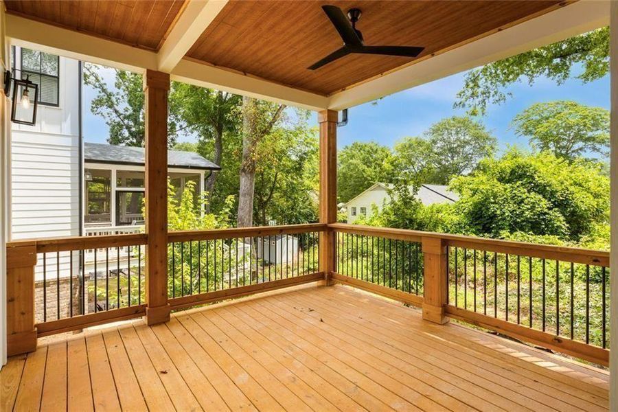 Exterior details and patio area of a home in , Avondale Estates (Image 2). Exterior details and patio area of a home in , Avondale Estates (Image 2).