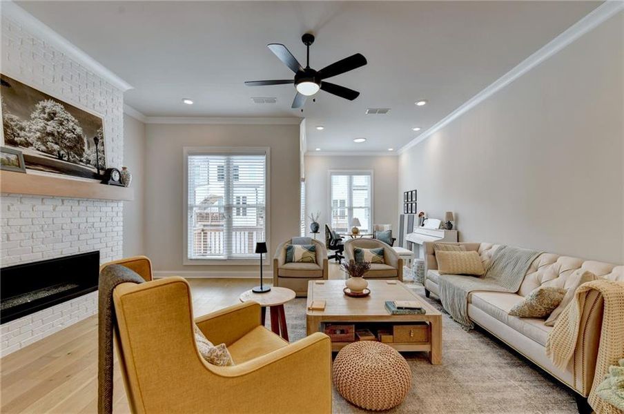 Furnished interior view inside a new home in , Alpharetta (Image 6).