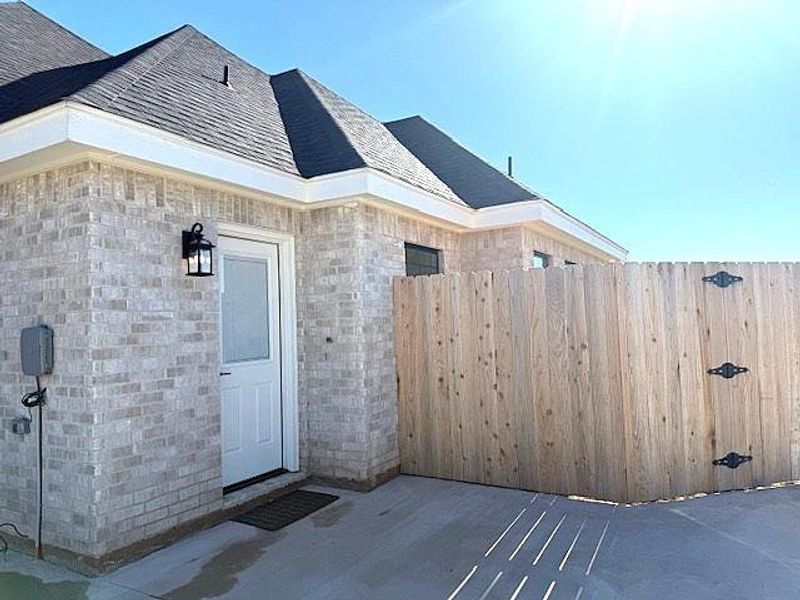 Exterior details and patio area of a home in , Abilene (Image 4).