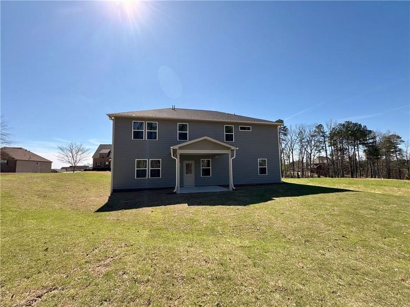 Exterior details and patio area of a home in Riversprings, Dacula (Image 3). Exterior details and patio area of a home in Riversprings, Dacula (Image 3).