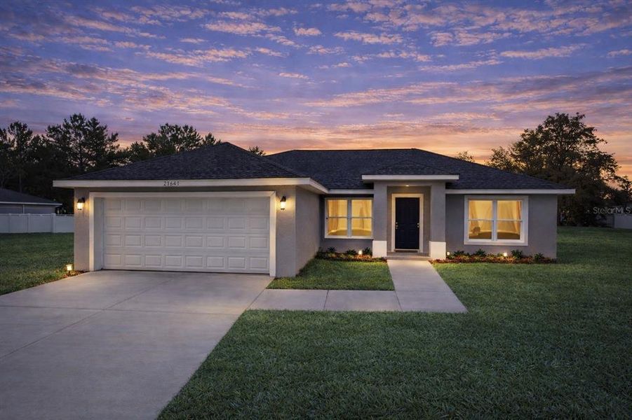 Front exterior of a new home in , Ocala, FL, highlighting curb appeal (Image 2). Front exterior of a new home in , Ocala, FL, highlighting curb appeal (Image 2).