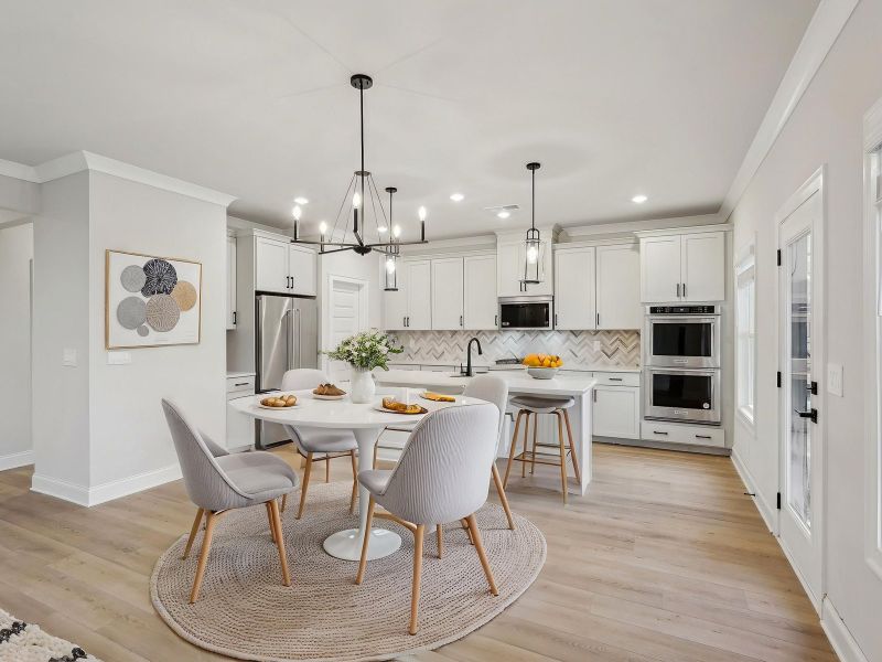 Hosting has never been easier with this open-concept, spacious dining area.