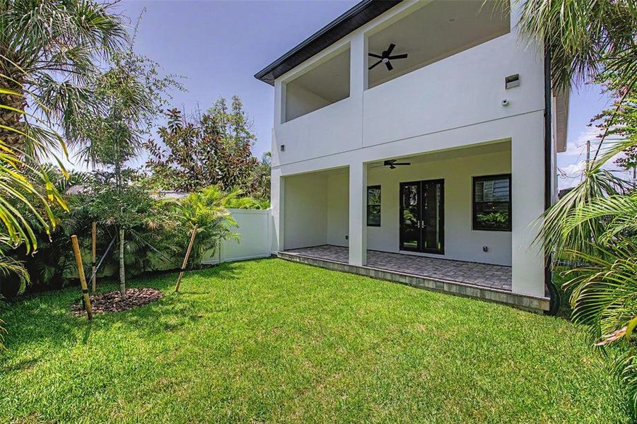 Exterior details and patio area of a home in , Tampa (Image 4). Exterior details and patio area of a home in , Tampa (Image 4).