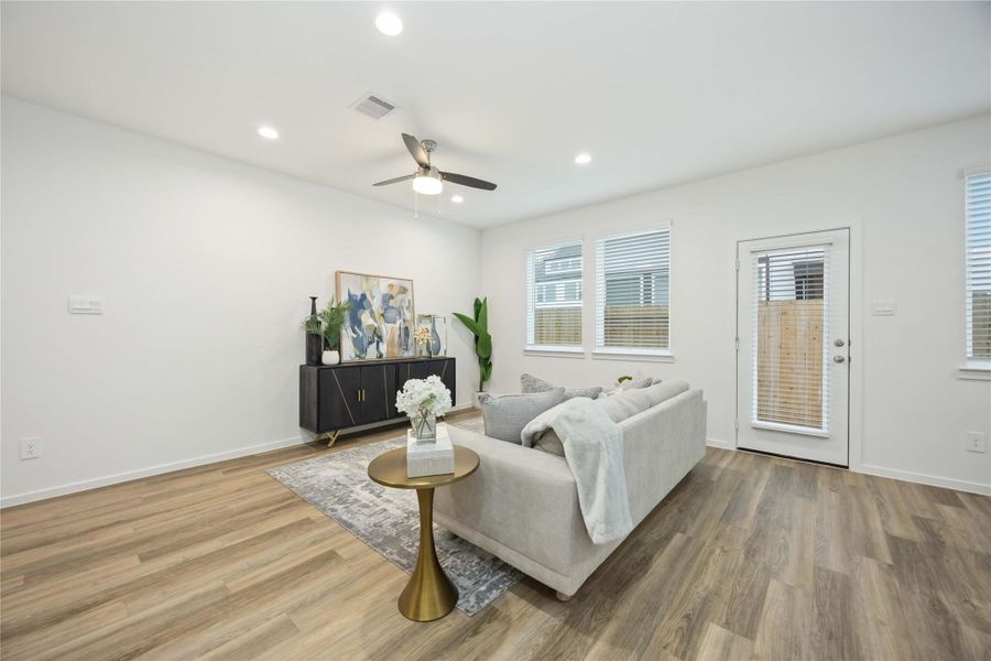 Furnished interior view inside a new home in Alaia Crossing, Houston (Image 6).