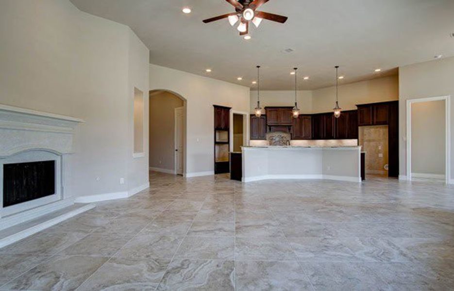 Representative unfurnished interior of a home built from the 3326 by Ravenna Homes in The Woodlands Hills 65′, Willis (Image 14).