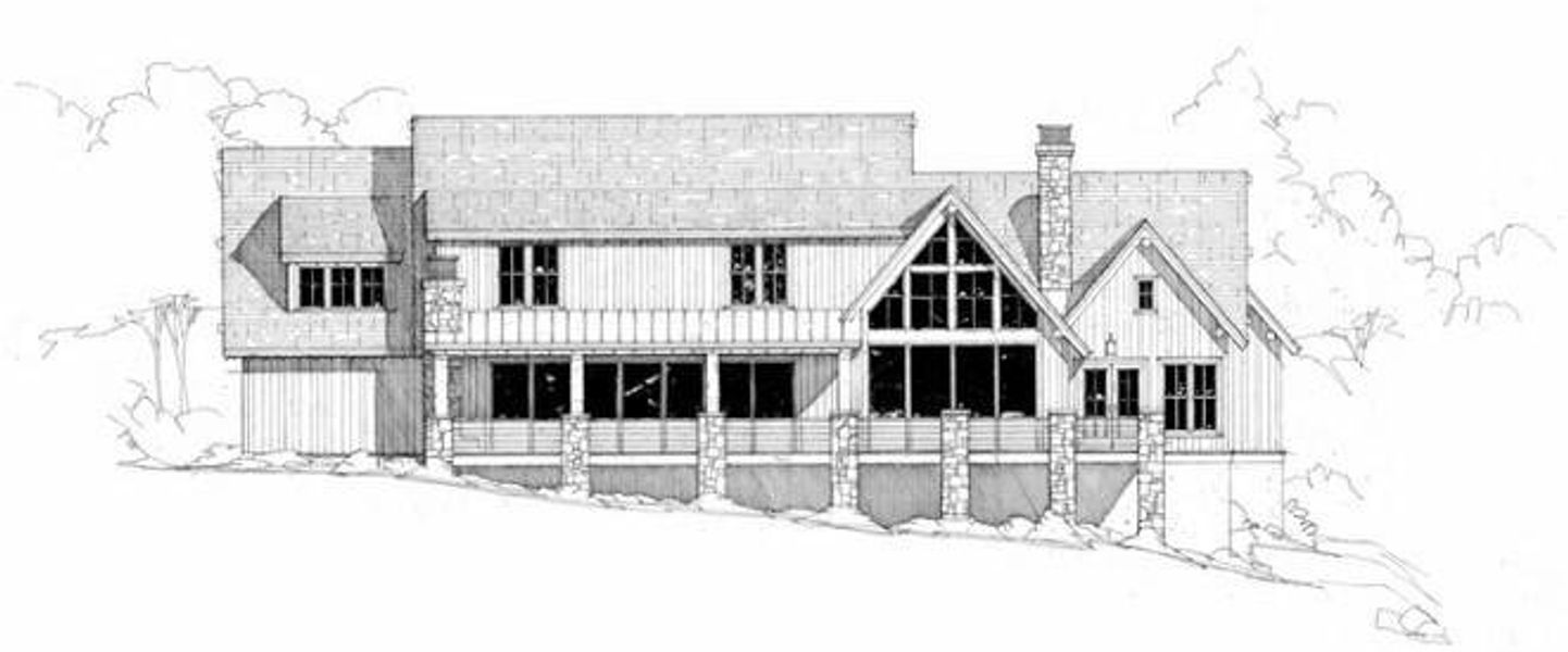 Rear Elevation Rendering