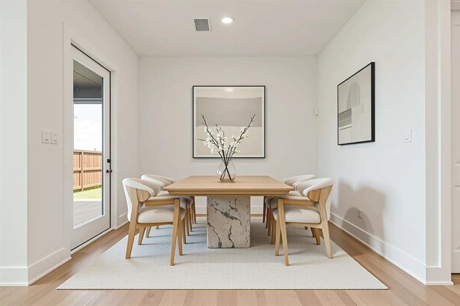 Furnished interior view inside a new home in Cottages of Celina, Celina (Image 9).