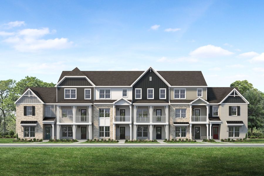 Front exterior of a new home in Anderson Park, Hendersonville, TN, highlighting curb appeal (Image 2). Front exterior of a new home in Anderson Park, Hendersonville, TN, highlighting curb appeal (Image 2).