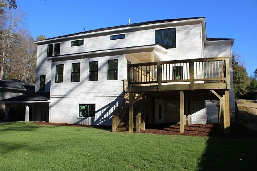 Exterior details and patio area of a home in , Atlanta (Image 2). Exterior details and patio area of a home in , Atlanta (Image 2).