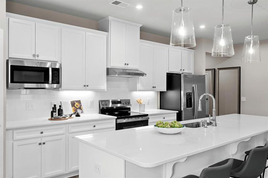 Representative furnished interior of a home built from the Palladio Ranch by Ryan Homes in Ravenfield, Charlotte (Image 17).
